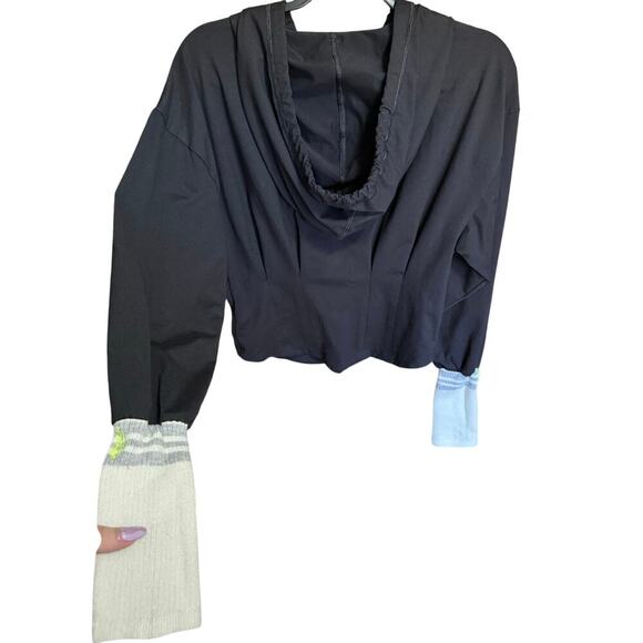 Free People Movement Corset Double Zip Knit Cuff Performance Jacket Size Medium - Picture 7 of 14